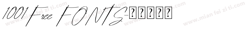 1001Free FONTS字体转换